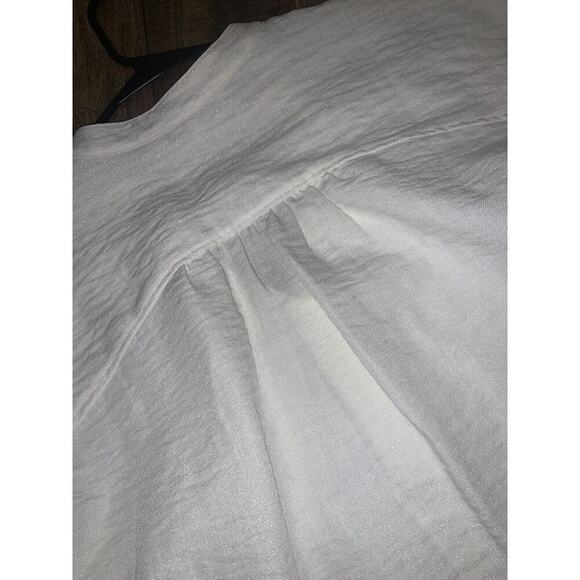 crosby by mollie burch Button Up Silver Iridescent Fabric Nwot 148$ - Picture 6 of 6